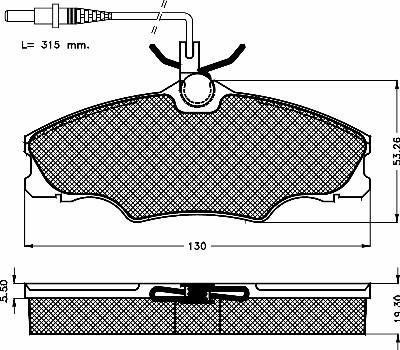 BSF 10413 - Kit de plaquettes de frein, frein à disque cwaw.fr