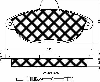 BSF 10412 - Kit de plaquettes de frein, frein à disque cwaw.fr