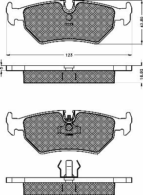 BSF 10484 - Kit de plaquettes de frein, frein à disque cwaw.fr