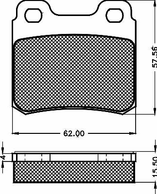 BSF 10485 - Kit de plaquettes de frein, frein à disque cwaw.fr