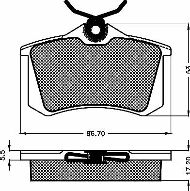 BSF 10480 - Kit de plaquettes de frein, frein à disque cwaw.fr