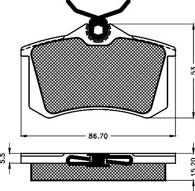 BSF 10481 - Kit de plaquettes de frein, frein à disque cwaw.fr