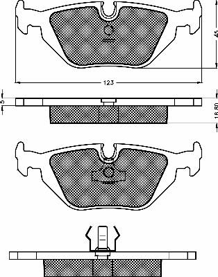 BSF 10483 - Kit de plaquettes de frein, frein à disque cwaw.fr