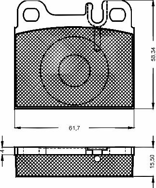 BSF 10487 - Kit de plaquettes de frein, frein à disque cwaw.fr