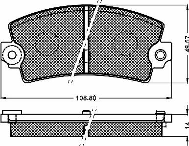 BSF 10439 - Kit de plaquettes de frein, frein à disque cwaw.fr