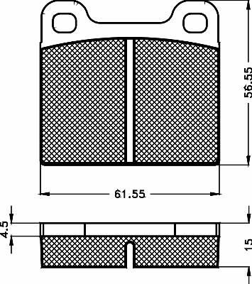 BSF 10435 - Kit de plaquettes de frein, frein à disque cwaw.fr