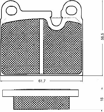 BSF 10436 - Kit de plaquettes de frein, frein à disque cwaw.fr