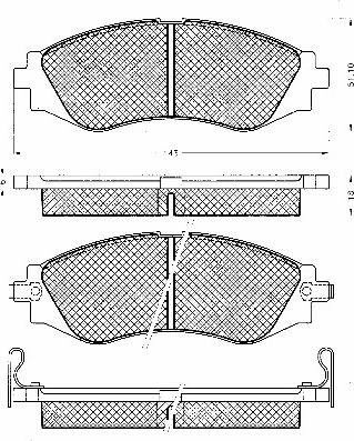 BSF 10431 - Kit de plaquettes de frein, frein à disque cwaw.fr