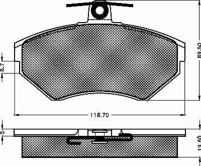 BSF 10424 - Kit de plaquettes de frein, frein à disque cwaw.fr