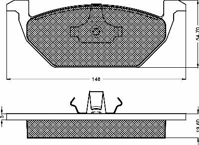 BSF 10425 - Kit de plaquettes de frein, frein à disque cwaw.fr