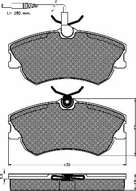 BSF 10428 - Kit de plaquettes de frein, frein à disque cwaw.fr