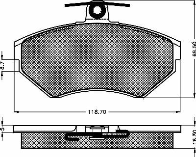 BSF 10423 - Kit de plaquettes de frein, frein à disque cwaw.fr