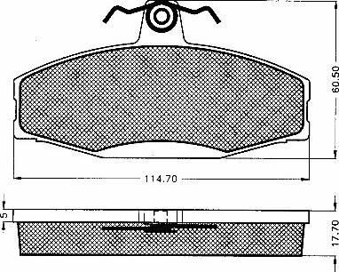 BSF 10422 - Kit de plaquettes de frein, frein à disque cwaw.fr