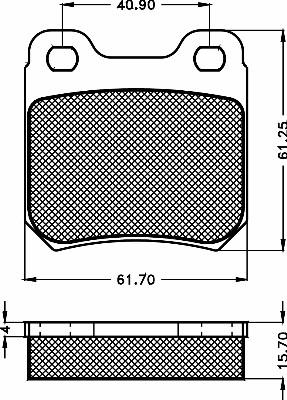 BSF 10474 - Kit de plaquettes de frein, frein à disque cwaw.fr