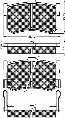 BSF 10476 - Kit de plaquettes de frein, frein à disque cwaw.fr