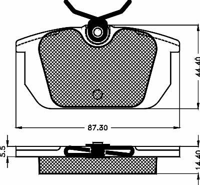 BSF 10470 - Kit de plaquettes de frein, frein à disque cwaw.fr