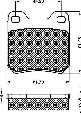 BSF 10473 - Kit de plaquettes de frein, frein à disque cwaw.fr