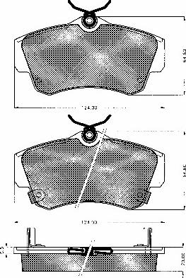 BSF 10594 - Kit de plaquettes de frein, frein à disque cwaw.fr