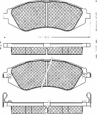 BSF 10590 - Kit de plaquettes de frein, frein à disque cwaw.fr