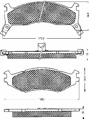 BSF 10591 - Kit de plaquettes de frein, frein à disque cwaw.fr