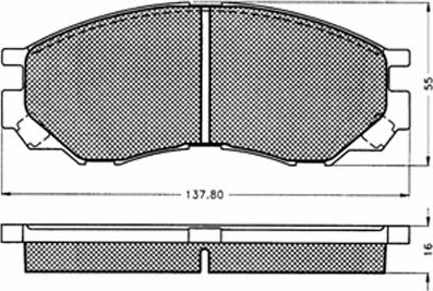 BSF 10598 - Kit de plaquettes de frein, frein à disque cwaw.fr