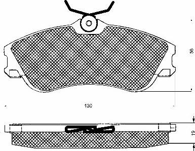 BSF 10544 - Kit de plaquettes de frein, frein à disque cwaw.fr