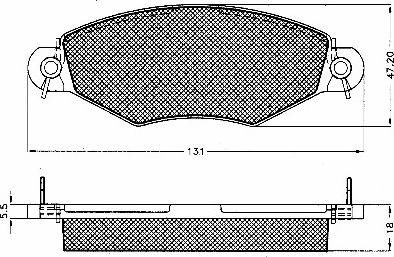 BSF 10546 - Kit de plaquettes de frein, frein à disque cwaw.fr