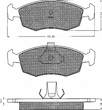 BSF 10541 - Kit de plaquettes de frein, frein à disque cwaw.fr