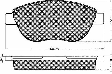 Dipasport 10548 - Kit de plaquettes de frein, frein à disque cwaw.fr