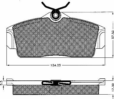 BSF 10559 - Kit de plaquettes de frein, frein à disque cwaw.fr