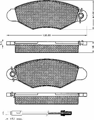 BSF 10556 - Kit de plaquettes de frein, frein à disque cwaw.fr