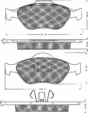 BSF 10551 - Kit de plaquettes de frein, frein à disque cwaw.fr