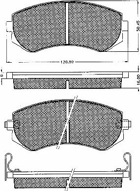 BSF 10557 - Kit de plaquettes de frein, frein à disque cwaw.fr