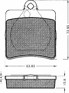 BSF 10564 - Kit de plaquettes de frein, frein à disque cwaw.fr