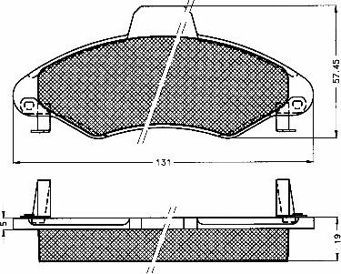 BSF 10565 - Kit de plaquettes de frein, frein à disque cwaw.fr