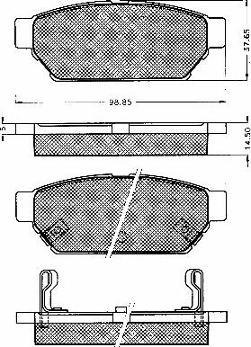 BSF 10566 - Kit de plaquettes de frein, frein à disque cwaw.fr