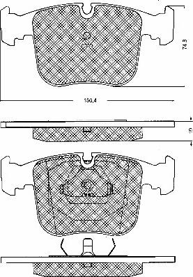 BSF 10561 - Kit de plaquettes de frein, frein à disque cwaw.fr