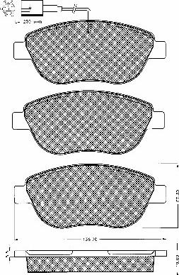 BSF 10568 - Kit de plaquettes de frein, frein à disque cwaw.fr