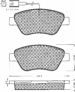 BSF 10567 - Kit de plaquettes de frein, frein à disque cwaw.fr