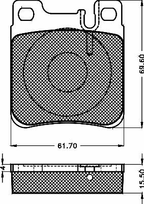 BSF 10506 - Kit de plaquettes de frein, frein à disque cwaw.fr