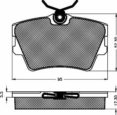 BSF 10516 - Kit de plaquettes de frein, frein à disque cwaw.fr