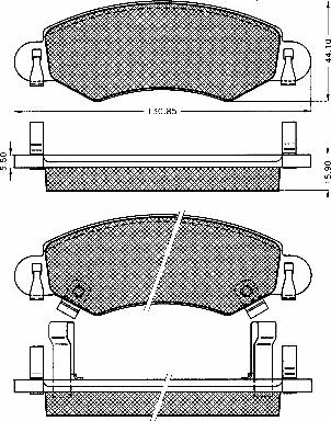 BSF 10589 - Kit de plaquettes de frein, frein à disque cwaw.fr