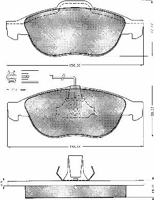 BSF 10584 - Kit de plaquettes de frein, frein à disque cwaw.fr