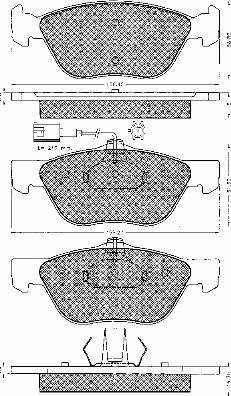 BSF 10585 - Kit de plaquettes de frein, frein à disque cwaw.fr