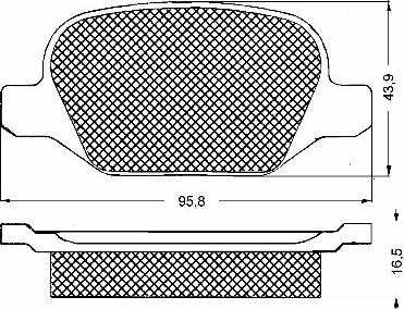 HELLA 9948338 - Kit de plaquettes de frein, frein à disque cwaw.fr