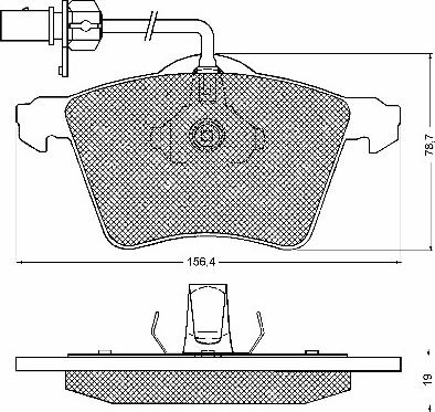 BSF 10583 - Kit de plaquettes de frein, frein à disque cwaw.fr