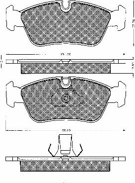 BSF 10587 - Kit de plaquettes de frein, frein à disque cwaw.fr