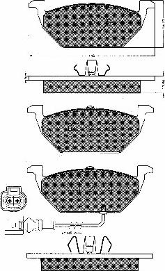 BSF 10539 - Kit de plaquettes de frein, frein à disque cwaw.fr