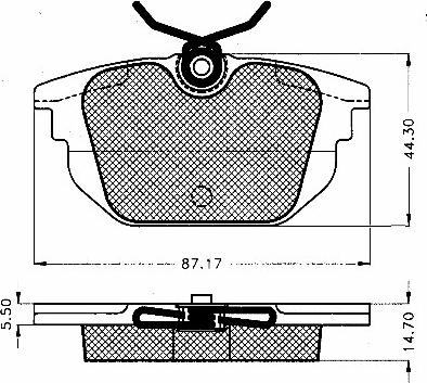 BSF 10530 - Kit de plaquettes de frein, frein à disque cwaw.fr