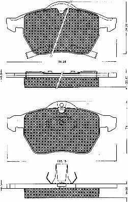 BSF 10538 - Kit de plaquettes de frein, frein à disque cwaw.fr